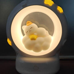 Sleeping Cat LED Night Light Lamp with Touch Control