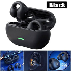 Wireless Earbuds | Wireless Bluetooth TWS | Bluetooth Sports Ear Clip Buds | Bluetooth 5.3 Clip-on Earphone | Ear clip Headset Earbuds | Bone Conduction Earbuds